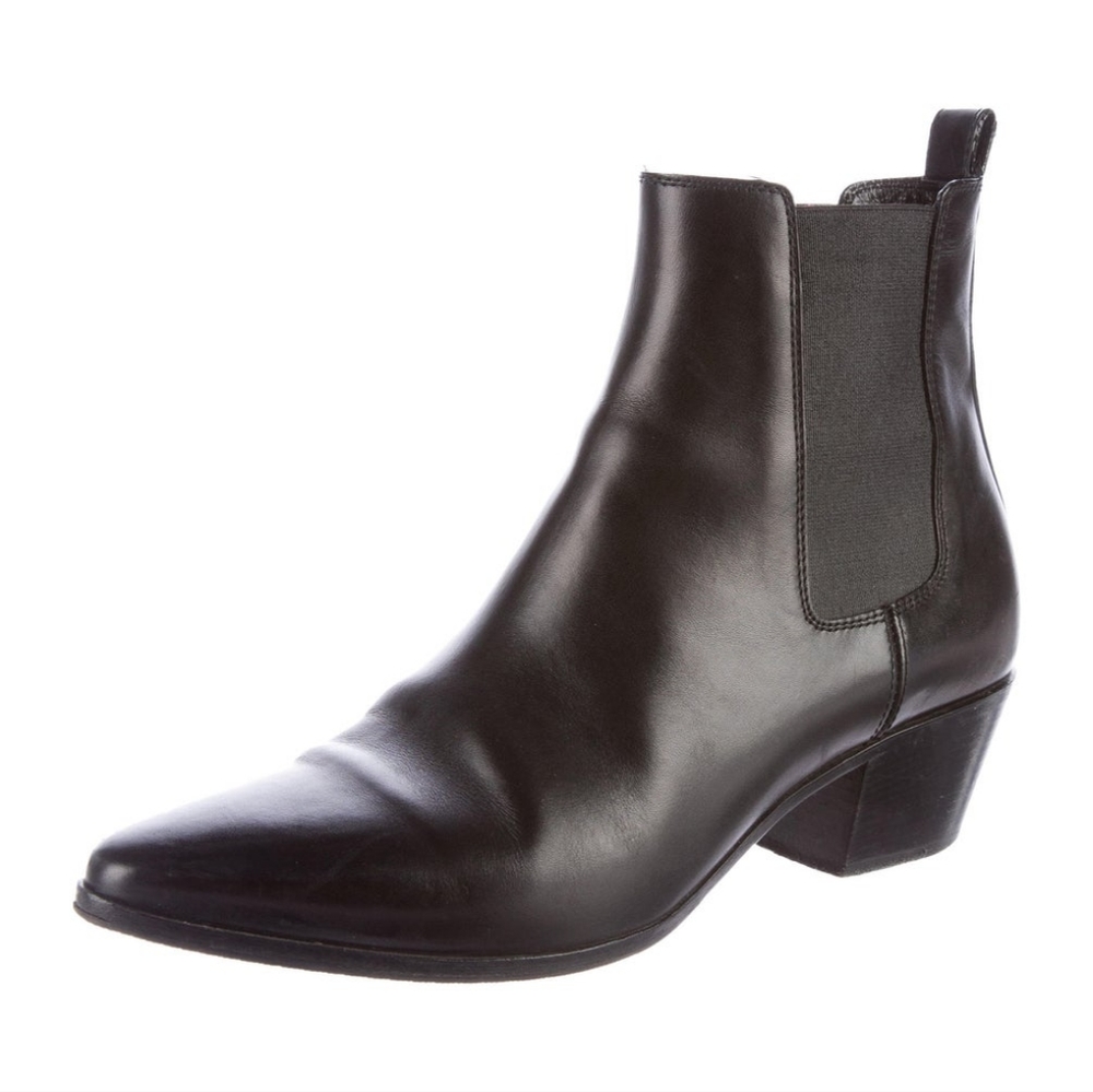 Saint Laurent Chelsea Wyatt 40 leather ankle boots 7.5